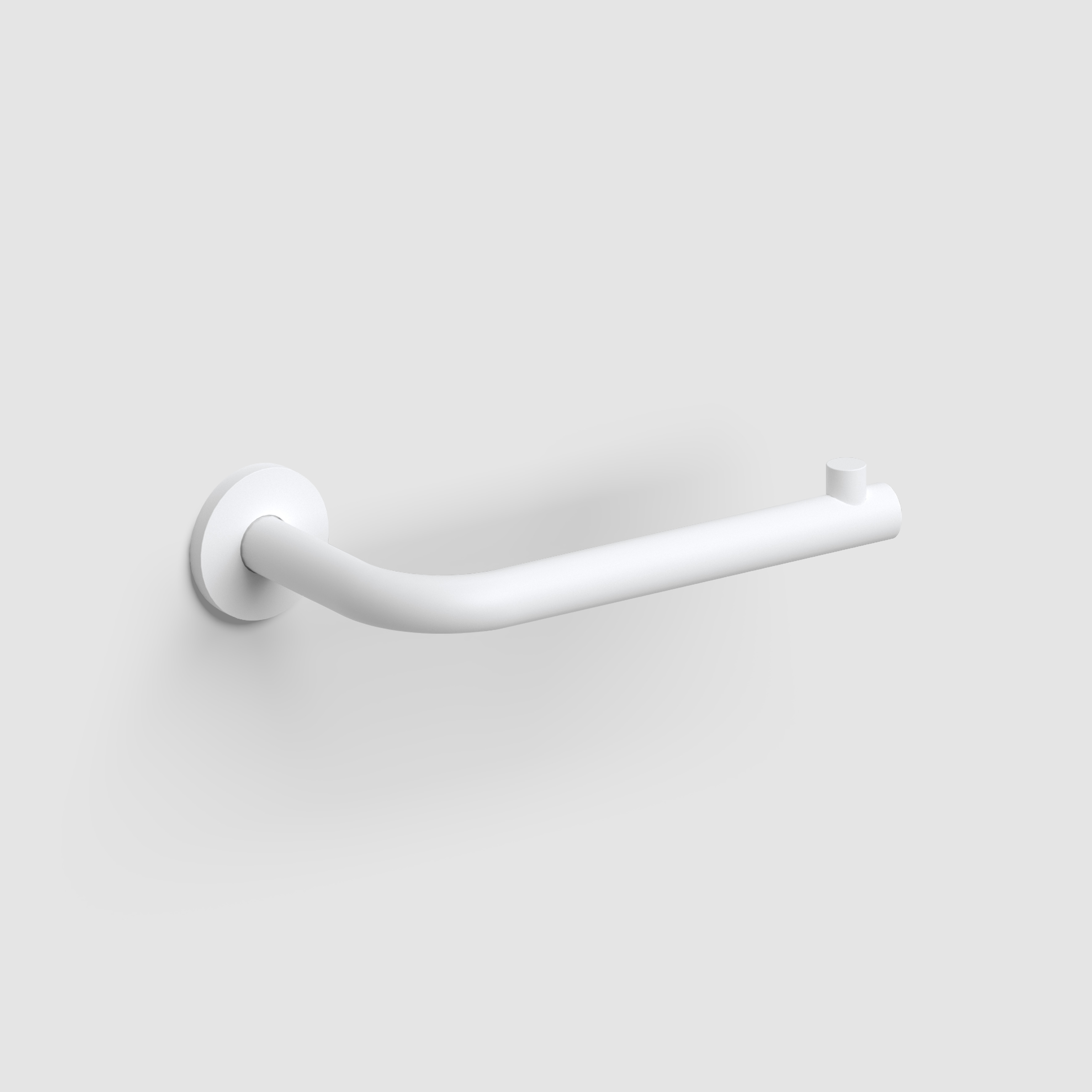 Clou Kaldur toiletrolhouder L-vorm zonder klep mat wit CL/09.05030.20